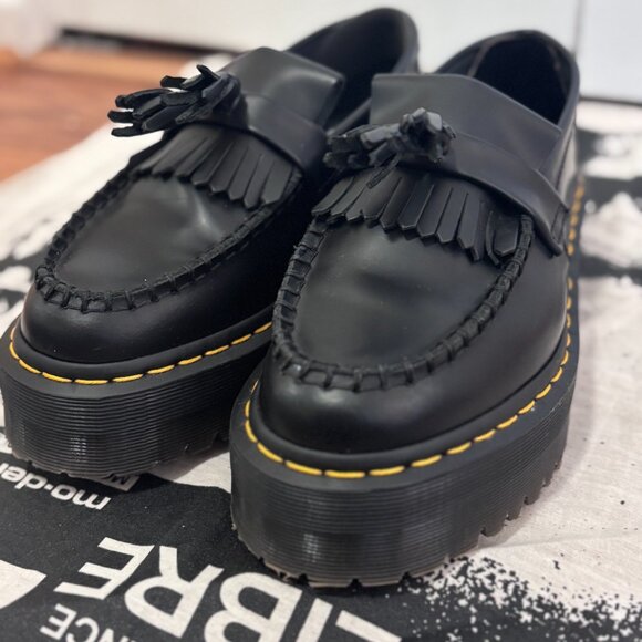 Dr. Martens Black Leather Tassel Loafers - Picture 7 of 7
